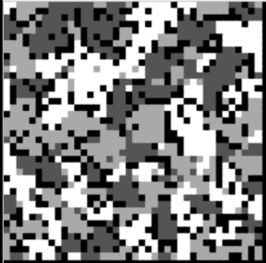 Boids simulation screenshot